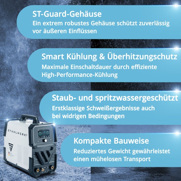 STAHLWERK Schutzgas-Schweißgerät AC/DC WIG 200 Puls Pro Touch