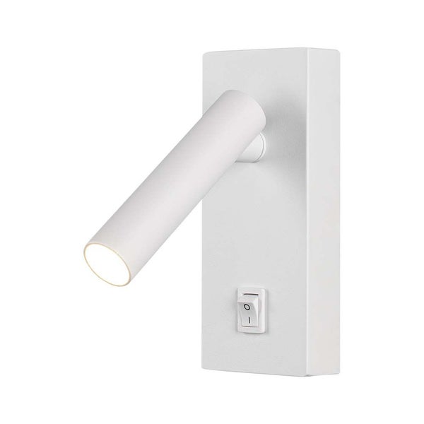 Weiße LED-Wandleuchte mit Schalter