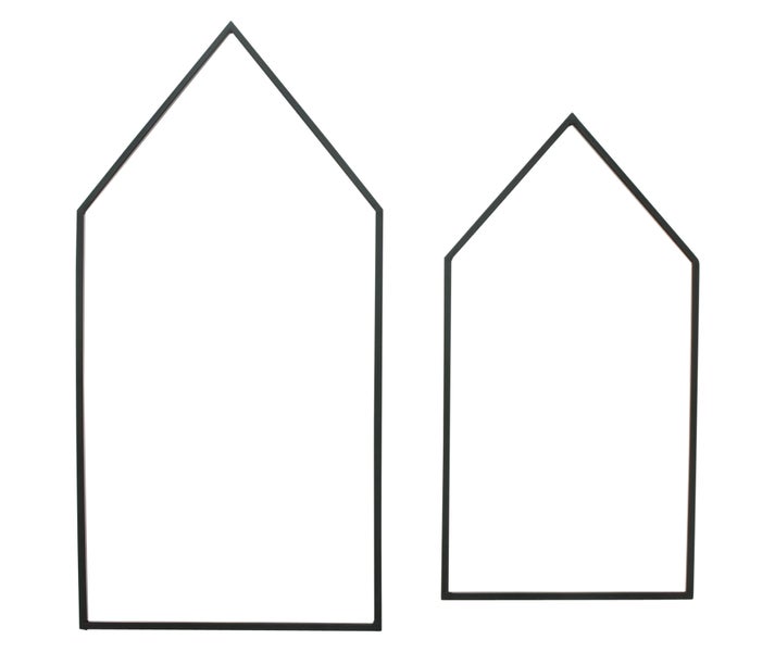 Zwei Haus Silhouetten als Dekoration