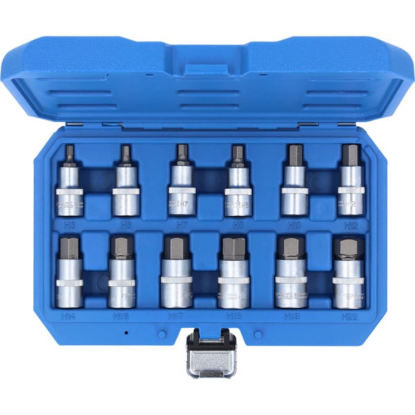 BRILLIANT TOOLS 1/2 Innensechskant Bit-Stecknuss-Satz 12tlg. 5 - 22 mm - BT022012