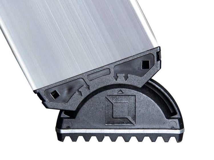 PROREGAL Stufen-Stehleiter Beidseitig Begehbar mit Clip-Step 2 x 6 Stufen