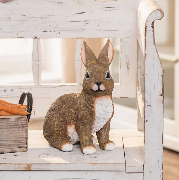 FRANK FLECHTWAREN | Hase Schnuffel, POLYRESIN, 24,5 x 15,5 x 31 cm