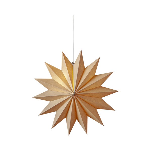 Dekorativer Papierstern zum Aufhängen