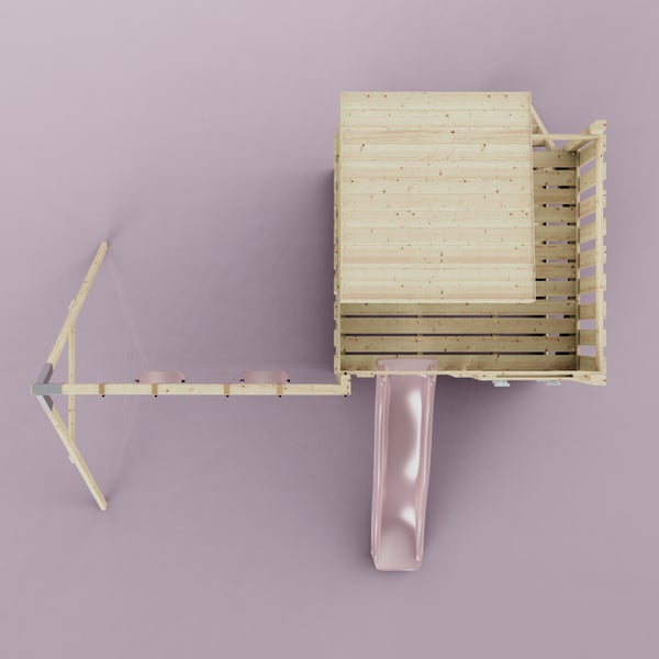 Schwarze blickdichte Bauzaunplane als Sichtschutz an einem Metallzaun befestigt.