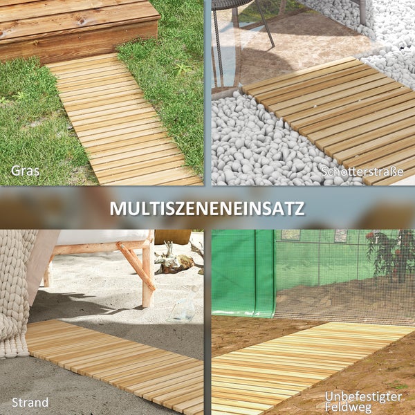 Detailansicht einer Holzkonstruktion mit Metalldraht und Holzabstandshalter für eine feste Verbindung