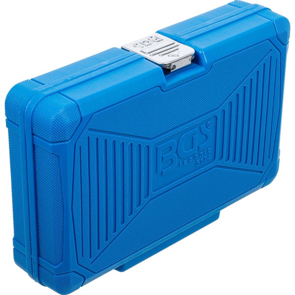 BGS Bit-Einsatz-Satz Antrieb Innenvierkant 6,3 mm (1/4) / 12,5 mm (1/2) T-Profil (für Torx) mit Bohrung 18tlg.  - 5174