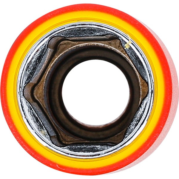 BGS VDE-Steckschlüssel-Einsatz Sechskant Antrieb Innenvierkant 12,5 mm (1/2) SW 17 mm - 72067