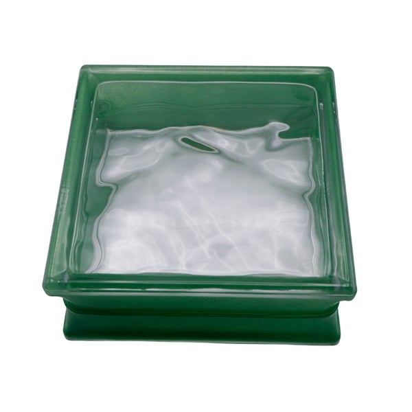 Grüner Glasbaustein