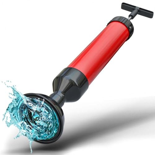 Rohrreinigungsspumpe 2.0 - [0,8 L] - Abflusspumpe für eine schnelle Siphonreinigung - Ideale Abflussreiniger Pumpe für Küche und Bad!