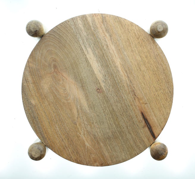 FRANK FLECHTWAREN | Tablett Kerzenhalter, HOLZ, D:35cm