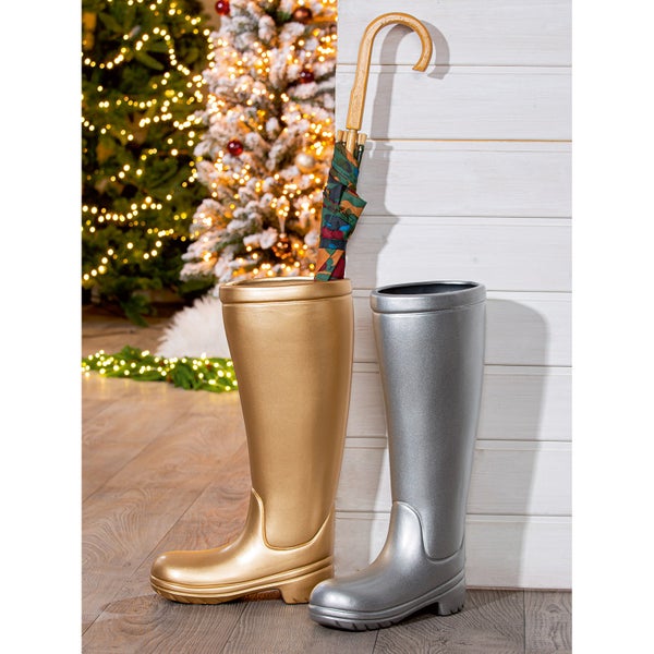 Schirmständer GILDE Dekoobjekt Höhe 45cm Breite 26cm goldfarben Keramik