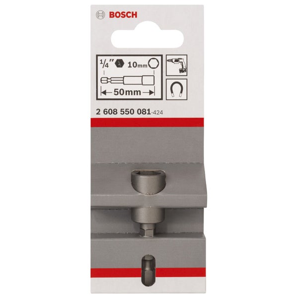 Bosch Steckschlüssel, 50 x 10 mm, M 6, mit Magnet - 2608550081