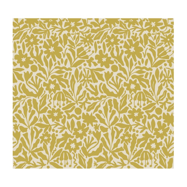 Abstraktes florales Muster mit Blättern und Blumen