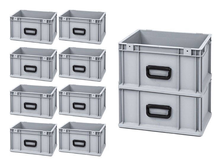 PROREGAL Eurobox Nextgen Portable Uno HxBxT 22 x 30 x 40 cm 20 Liter Eurobehälter Transportbox Transportbehälter Stapelbehälter