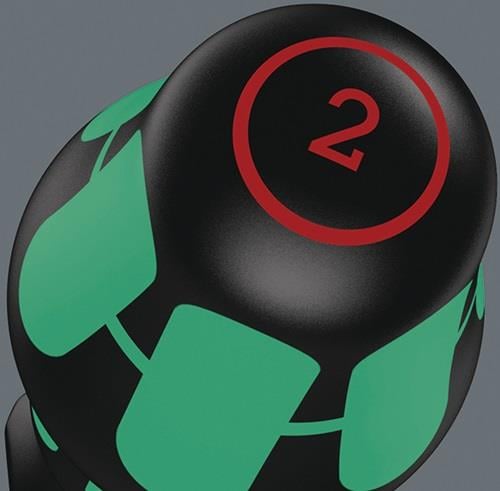 Griffstück mit der Zahl 2