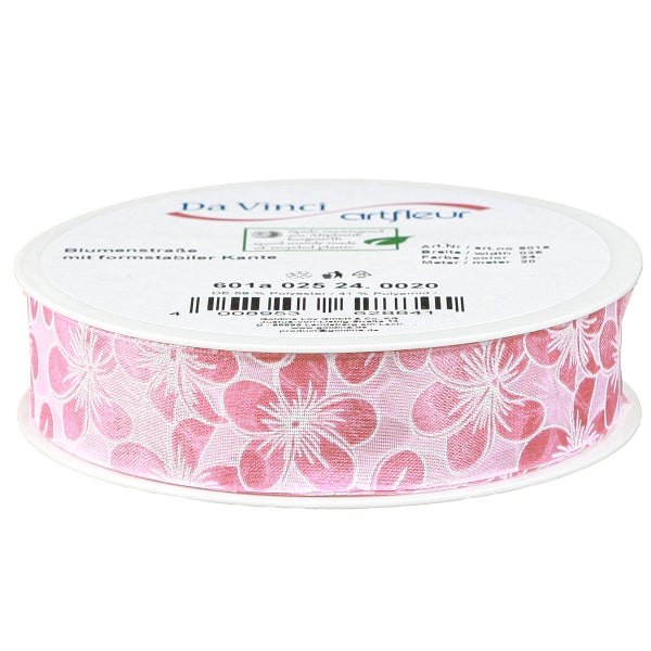 Dekoband mit Blumenmuster auf einer Rolle