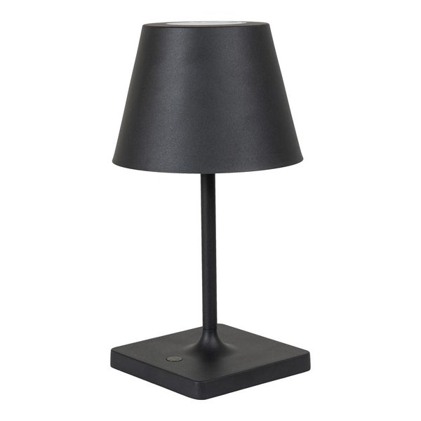 Dean Lampe Tischlampe LED wiederaufladbar schwarz. 13 X 13 X 28 cm