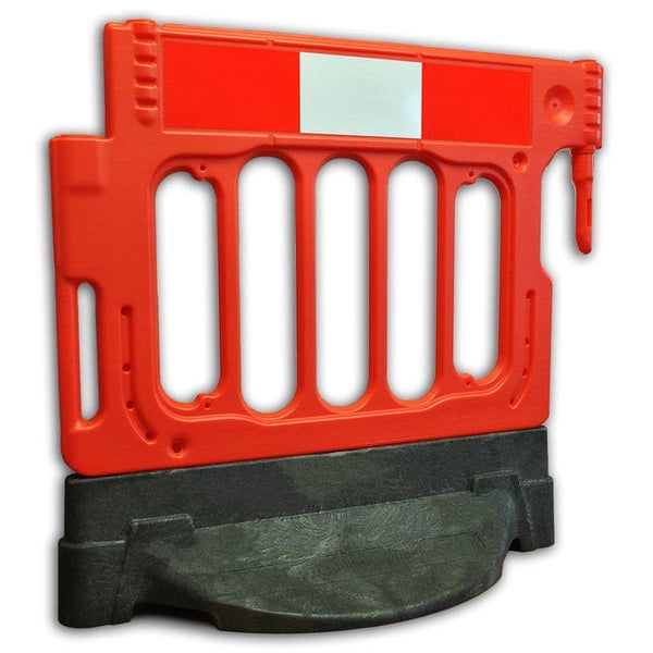 UvV® Heavywall Absperrgitter in rot mit reflektierender Folie RA1 | extra schwer