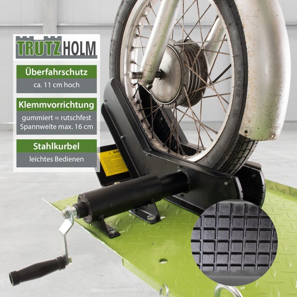 Motorradwippe von Trutzholm mit Vorderrad