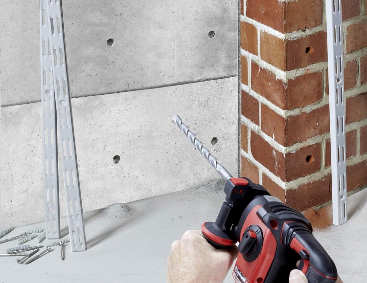 kwb SDS-Plus Hammer-Bohrer-Set, 12-teiliges Stein- u. Beton-Bohrer Satz im Kunstoff-Koffer