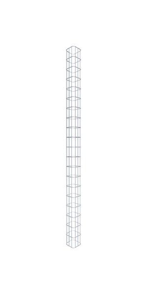 Gabionensäule 17 x 17 cm, MW 5 x 10 cm eckig - Höhe: 2,00 m