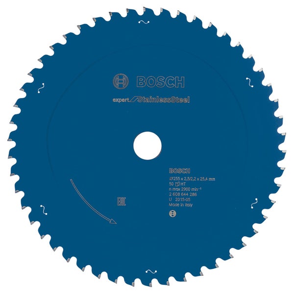 Bosch Kreissägeblatt Expert Stainless Steel mit 255 Millimeter Durchmesser