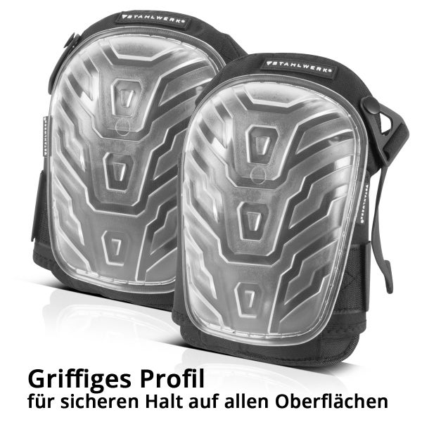 STAHLWERK Profi Knieschoner, Knieschützer, Kniepolster formstabil, hochbelastbar