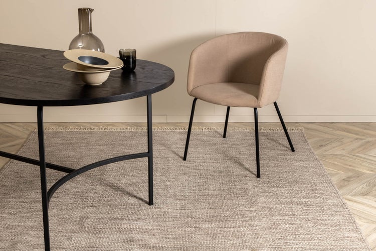 Cyrus Teppich 230x160 cm Wolle beige. 160 X 230 X 1 cm