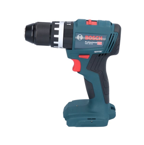 Bosch Professional Akku-Schlagbohrschrauber GSB 18 Volt-45 mit bürstenlosem Motor.