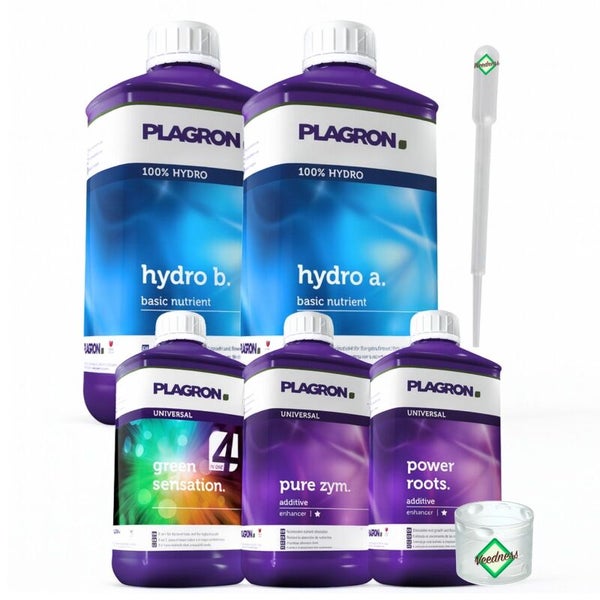 Plagron Hydro Grow Set mit Basisdünger und Zusatzstoffen