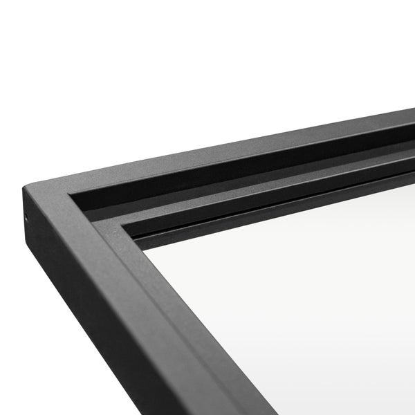 Innenfenster Glaswand Industriestil 1230x1080mm  klar schwarz