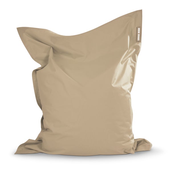 Green Bean Sitzsack 120x160cm 270 Liter Kinder & Erwachsene Bean Bag EPS Perlen Füllung Riesensitzsack Groß Draußen Outdoor Liegekissen Waschbar Wetterfest Lounge Chair Sitzkissen Bodenkissen Creme