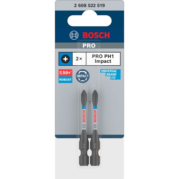 Bosch Pro PH1 Impact Bits, 2er-Pack