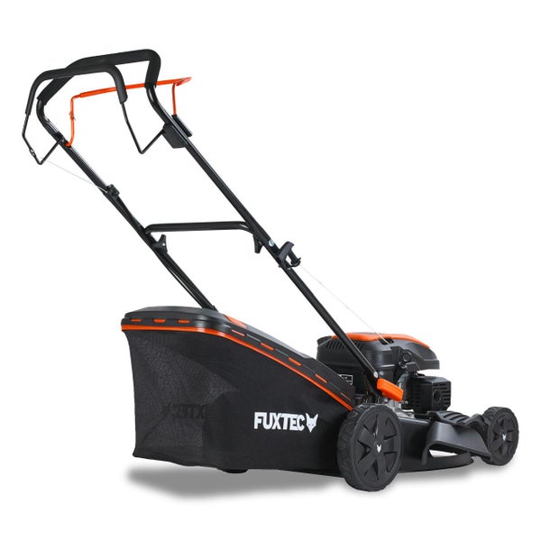 Fuxtec Rasenmäher mit Fangkorb für den Garteneinsatz