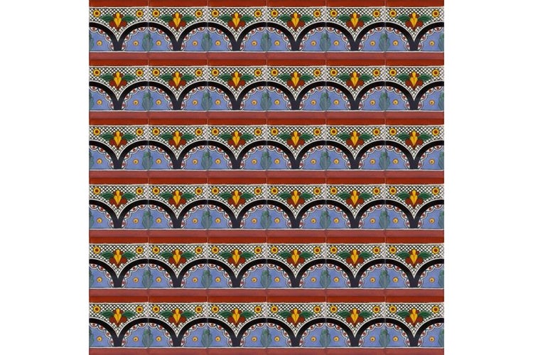 Muster aus dekorativen Zementfliesen