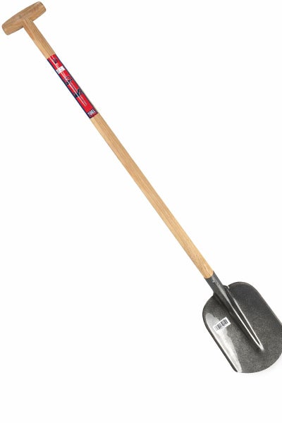 Gartenspaten mit T-Griff und Holzstiel