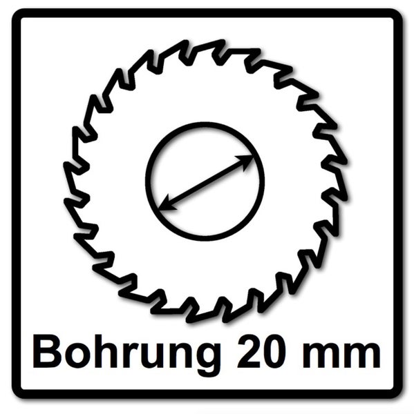 Bohrung 20 mm Symbol