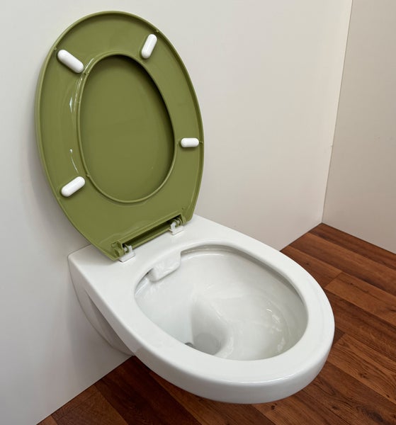 WC Sitz Classic moosgrün, sehr bruchsicher