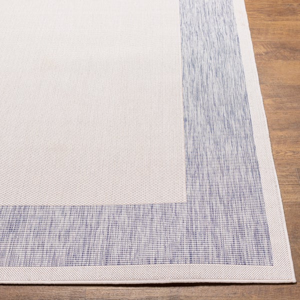 In-/Outdoor-Teppich Blau/Beige 200x275 cm LAYLA