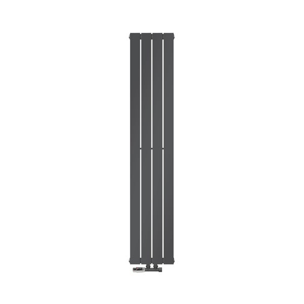 ML-Design Paneelheizkörper Doppellagig 1600x300 mm Anthrazit Mittelanschluss Wandanschlussgarnitur Eckform Multiblock Thermostat Design Badheizkörper Vertikal Designheizkörper Flachheizkörper Heizung
