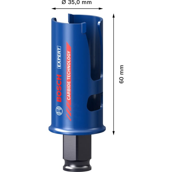Bosch Expert Lochsäge, Durchmesser 35 Millimeter, Länge 60 Millimeter