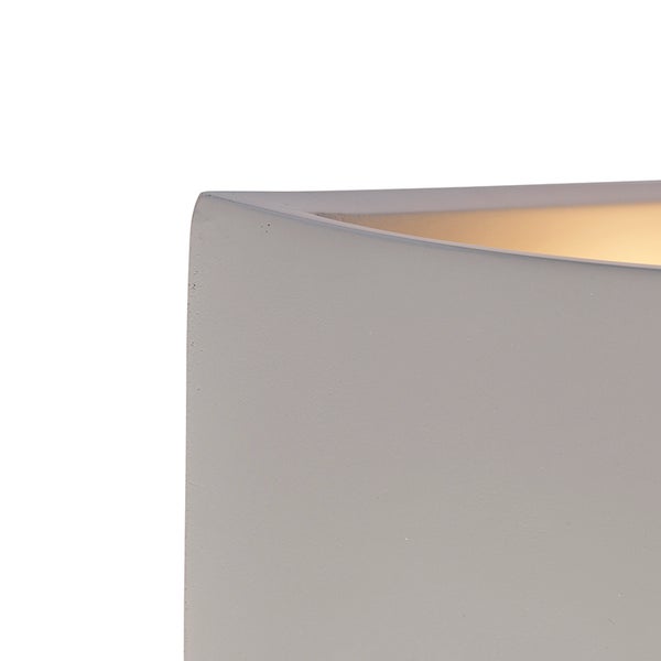 Detailaufnahme einer grauen Wandleuchte