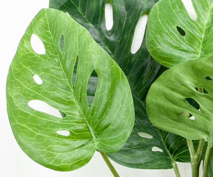 Philodendron Kunstpflanze PUYA, Steckstab, 30cm - Monstera künstlich/Künstliche Zimmerpflanze