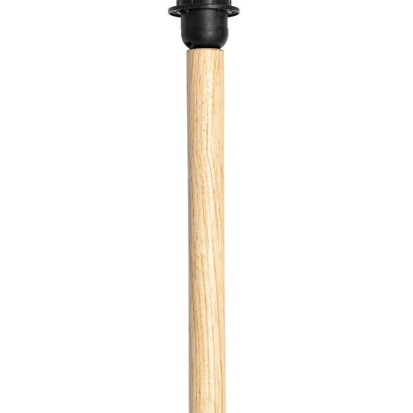 Lampenständer aus Holz mit Leuchtenfassung