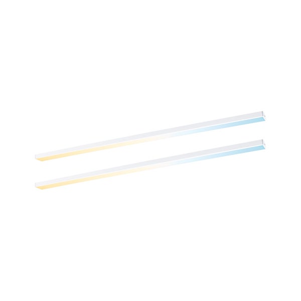 LED Unterschrankleuchte Inline Erweiterungsset Tunable White 2x6W 550x26mm 2x500lm 24V Weiß matt