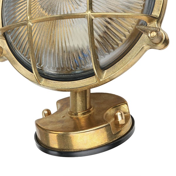 Marine-Wandleuchte mit Schutzgitter