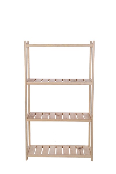 PROREGAL Holzregal SPREEWALD HxBxT 124x70x33cm 4 Ebenen Massives Kiefernholz Natur