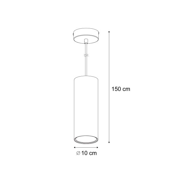 Moderne Pendelleuchte Beige GU10 50mm rund - Tubo