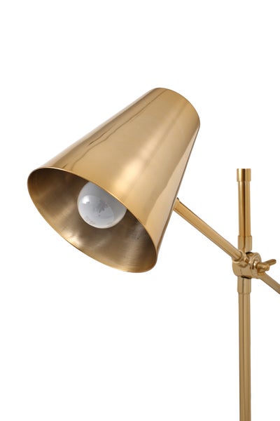 Minimalistische Tischlampe Gold, Tischleuchte modern | Wohnzimmer Esszimmer Leuchte