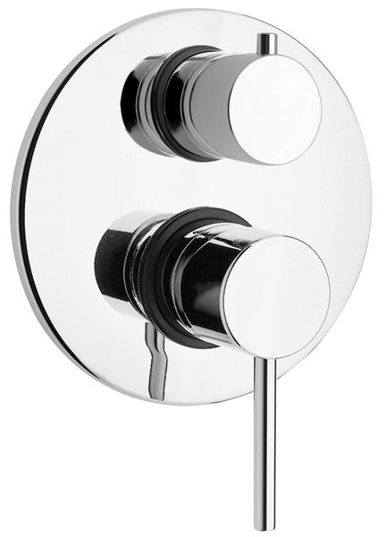 Unterputz-Thermostatarmatur mit runder Rosette